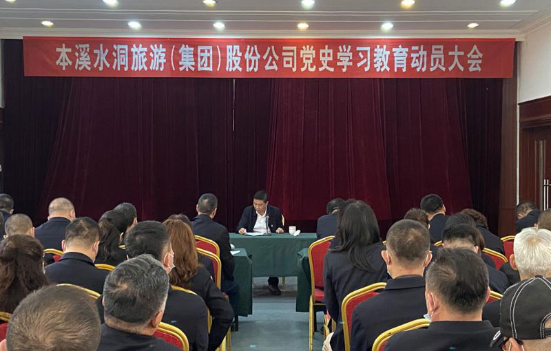 水洞集团公司召开党史学习教育发动大会_金沙8888js水洞风物区